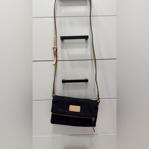 Kate Spade‎ Black Nylon Fold Over Crossbody Bag